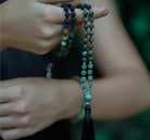 African Turquoise Bead Necklace | Mala Elements