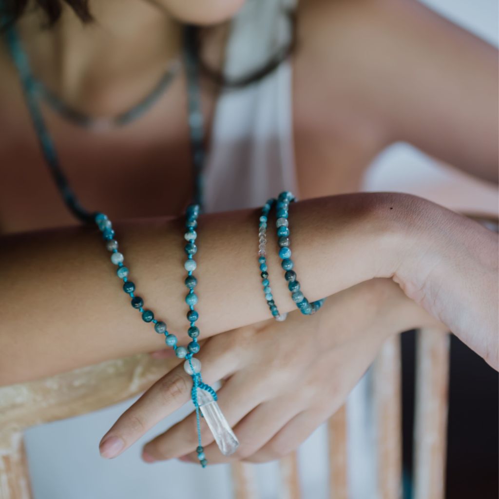 Clear Quartz Mala | Crystal Point Mala | Mala Elements