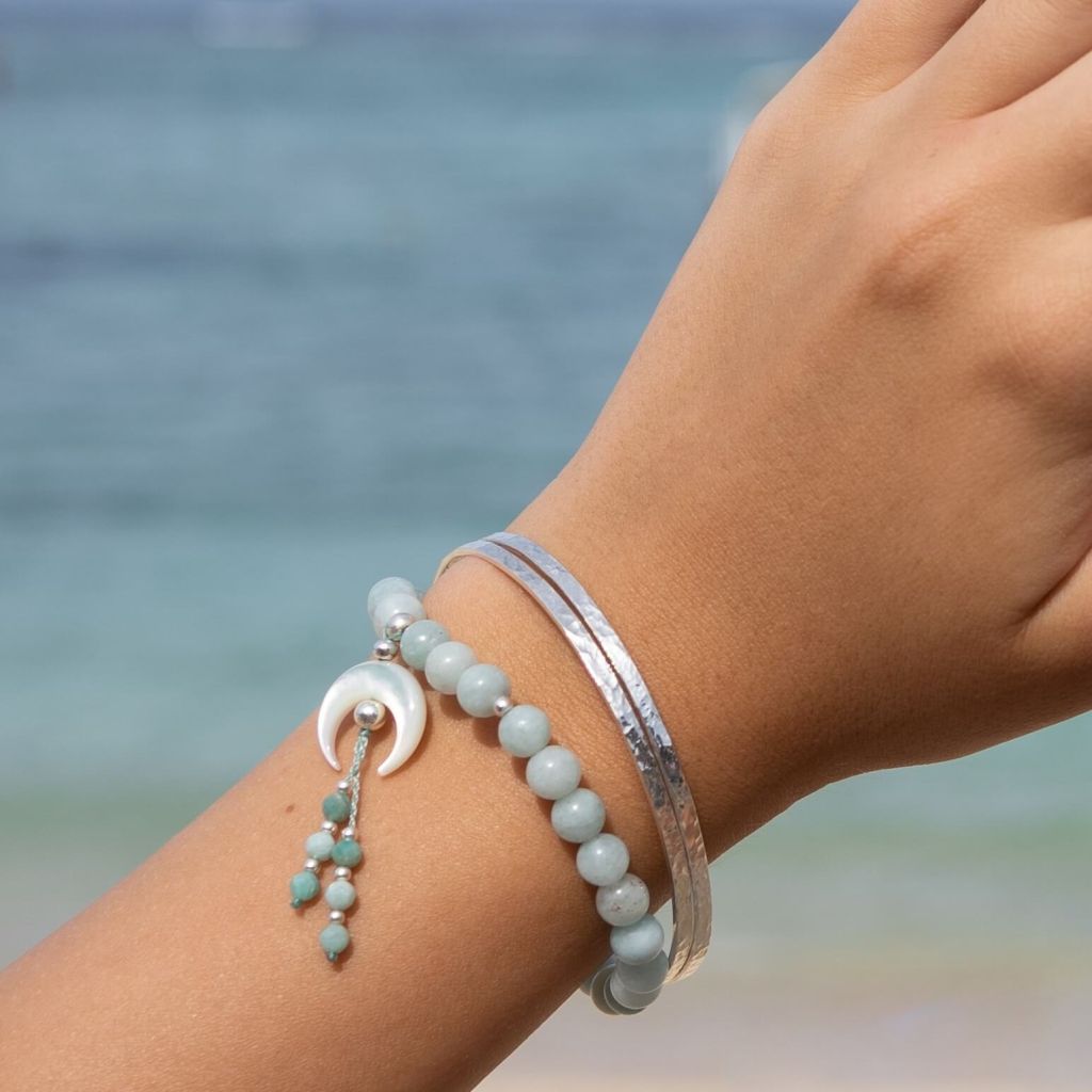 Chandra Amazonite Bracelet | Mala Elements