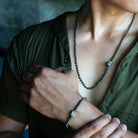 Pyrite Stone Necklace | Pyrite Mala Necklace | Mala Elements