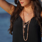 Divine Feminine Necklace | Flower Agate Mala | Mala Elements