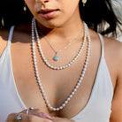 Pearl Rope Necklace | Fresh Water Pearl Necklace | Mala Elements