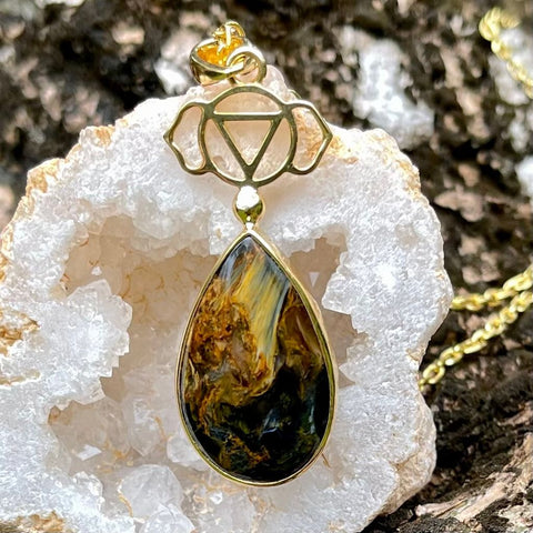 Pietersite 3rd Eye Chakra Necklace