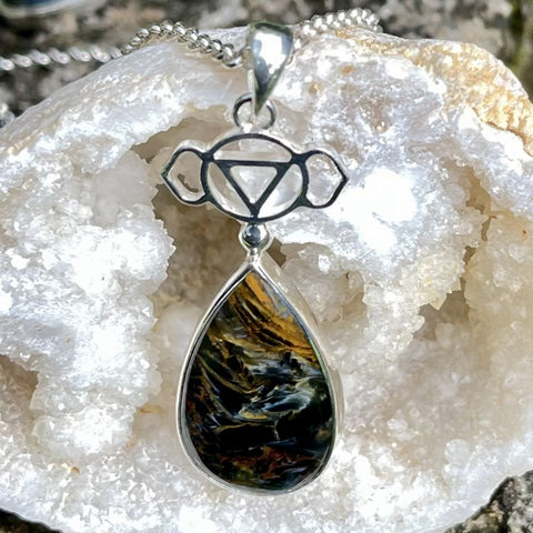 Pietersite Chakra Necklace | 3rd Eye Chakra Necklace | Mala Elements