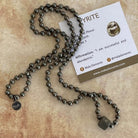 Pyrite Stone Necklace | Pyrite Mala Necklace | Mala Elements