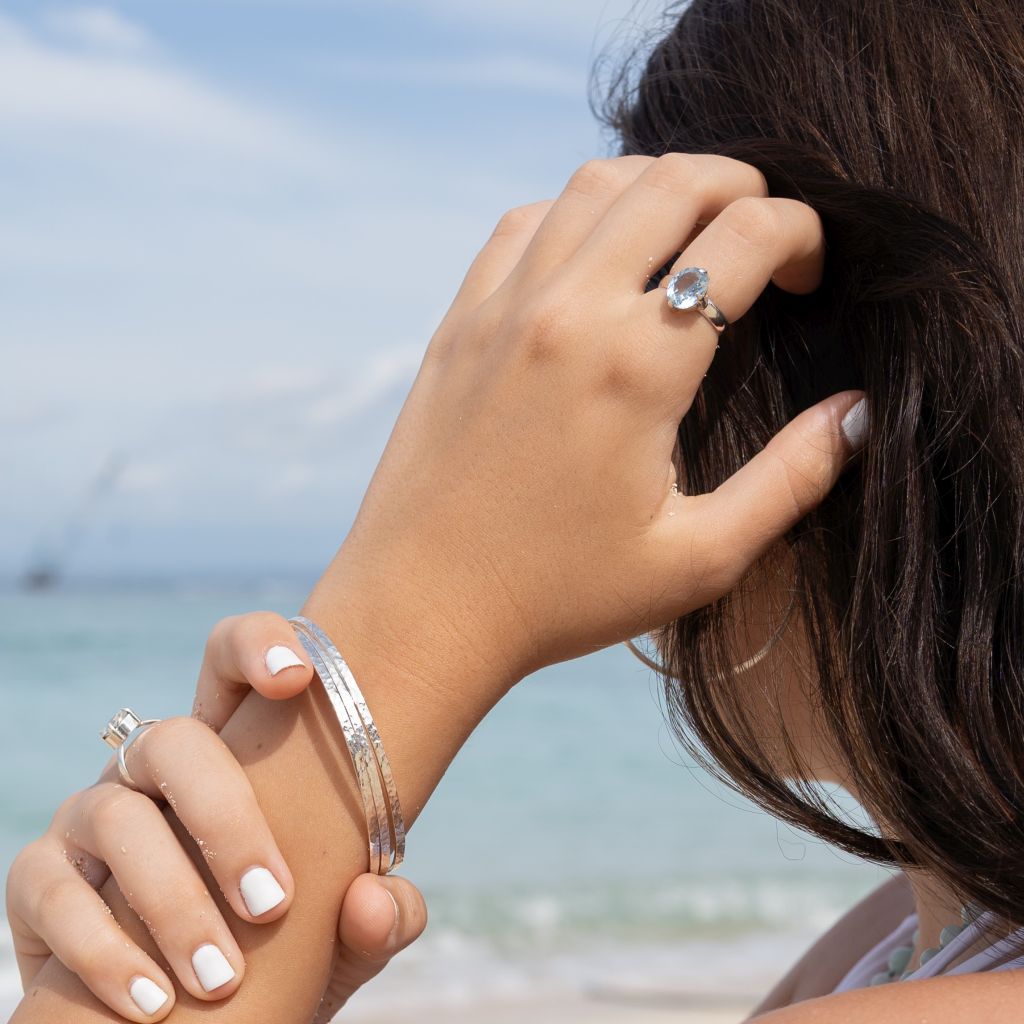 Crystal Topaz Rings | Waters Topaz Rings | Mala Elements