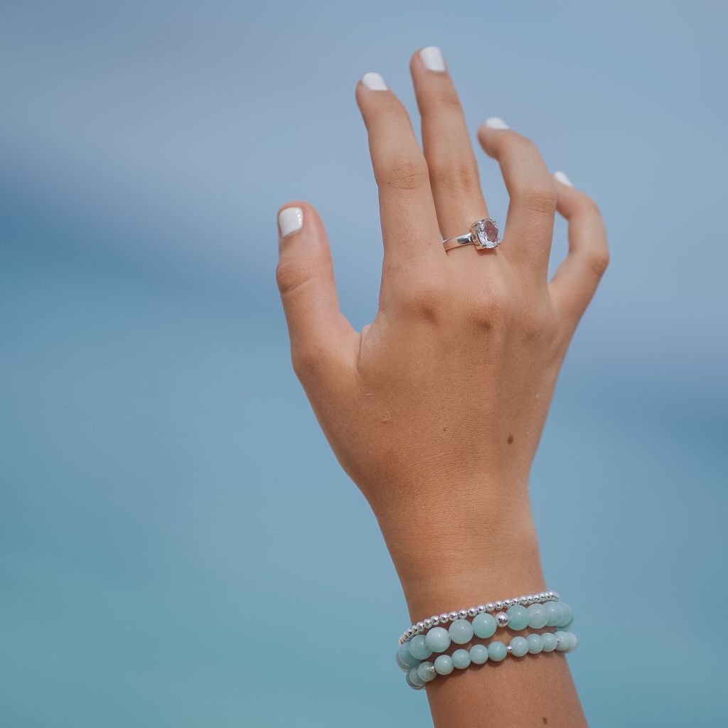 Crystal Topaz Rings | Waters Topaz Rings | Mala Elements