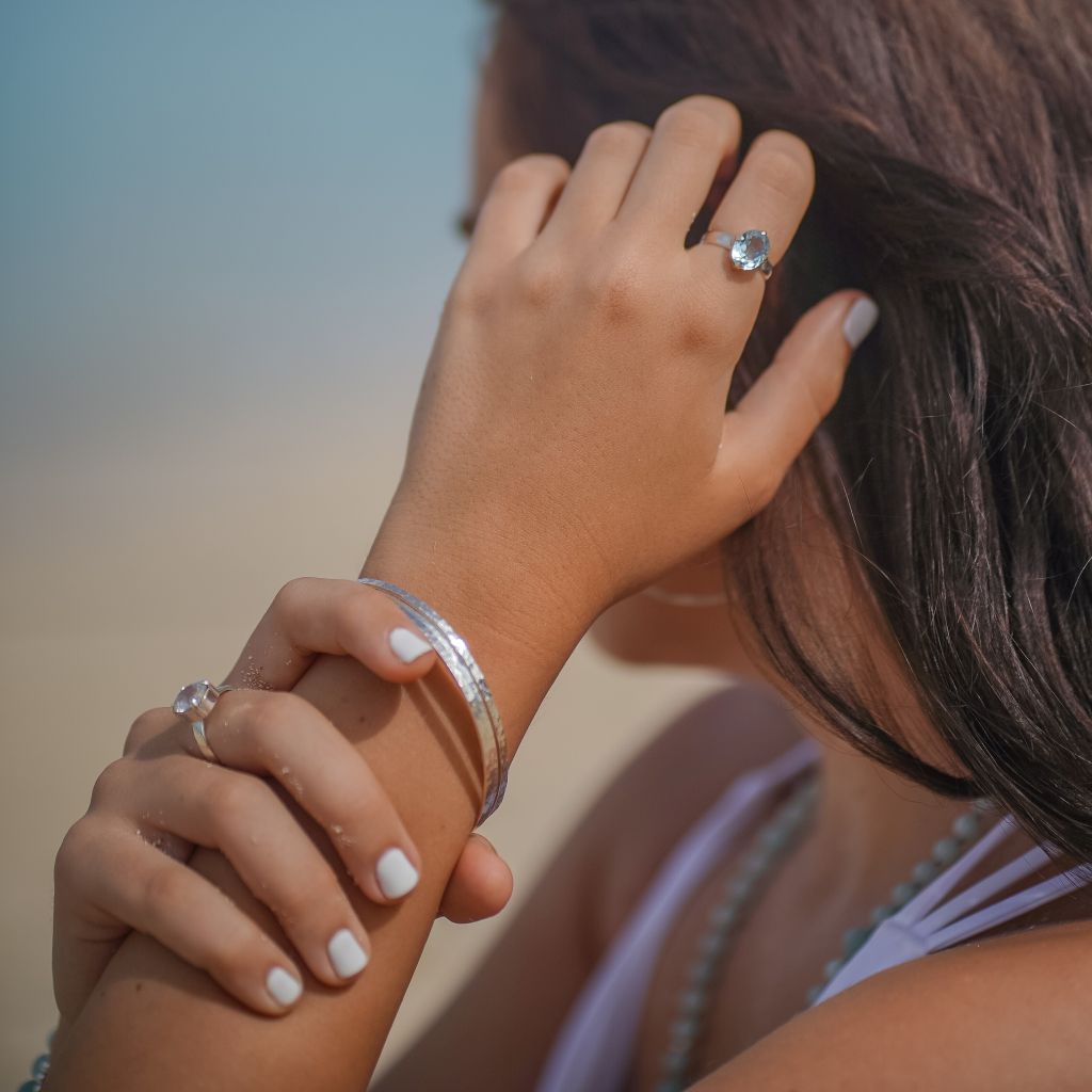 Crystal Topaz Rings | Waters Topaz Rings | Mala Elements